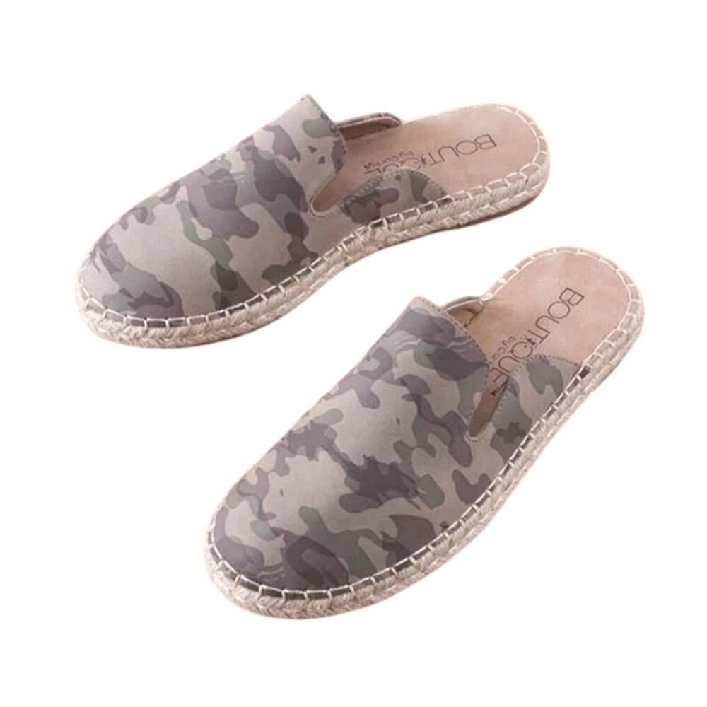 Corkys Boutique Camo Taffy Mule Shoes 9